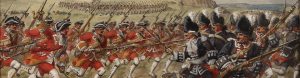 The 35th Regiment of Foot fighting the French Army at the Plains of Abraham